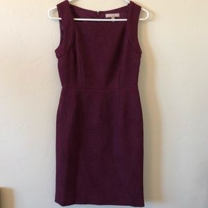 NWT Banana Republic Textured Maroon Midi Dress